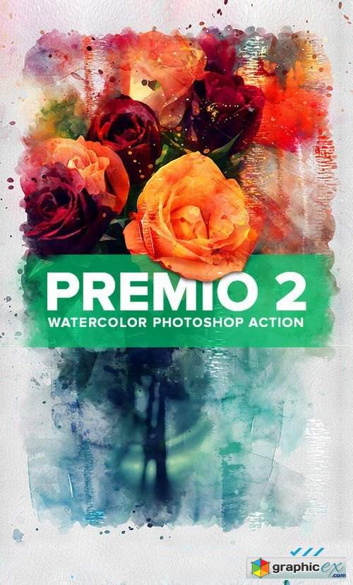 Premio 2 Watercolor Photoshop Action