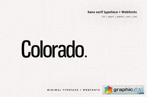 Colorado Sans Typeface