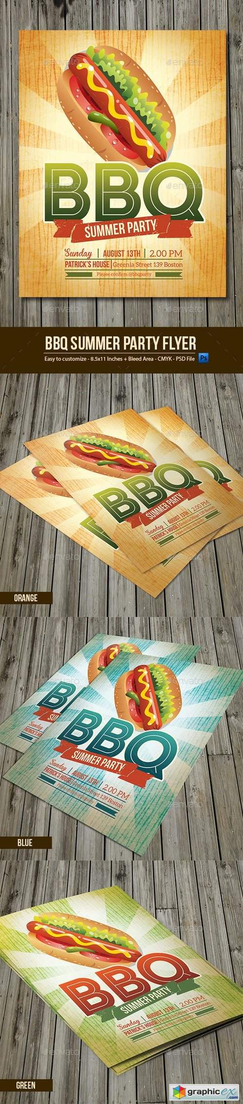 BBQ Summer Party Flyer 9997740