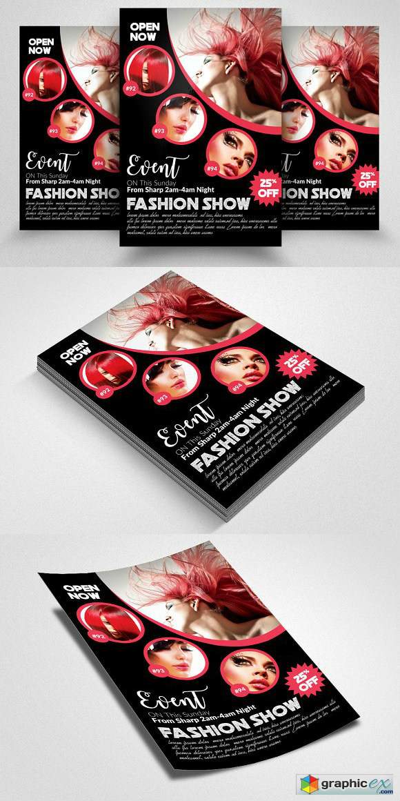 Fashion Magazine Flyer Template