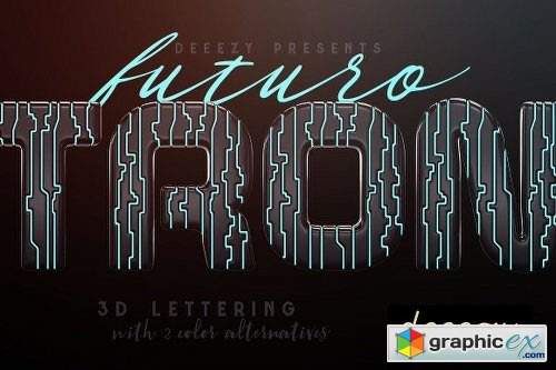 Tron Futuro – 3D Lettering