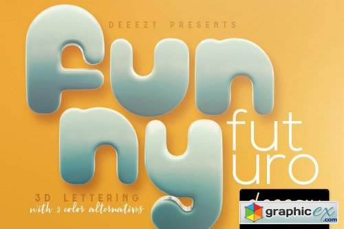 Funny Futuro – 3D Lettering
