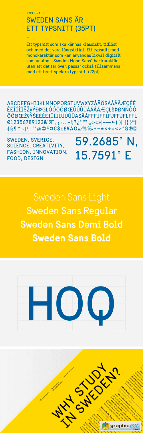 Sweden Sans Typeface
