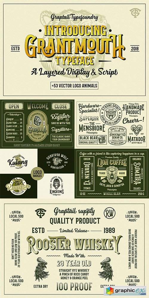 Grantmouth Font Duo + Extras
