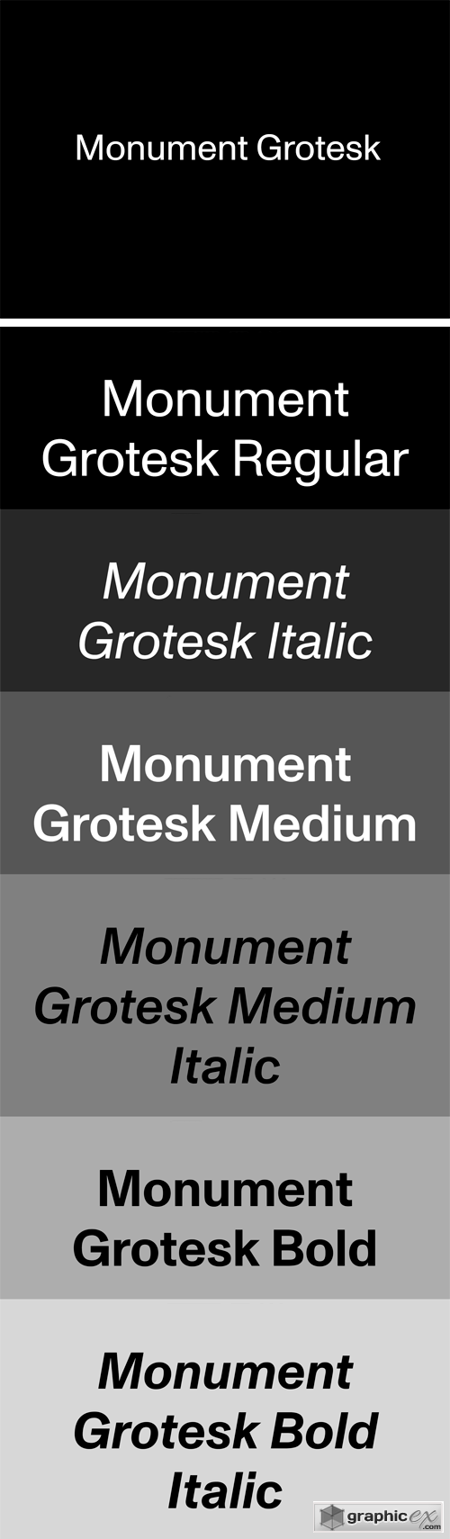 Monument Grotesk Font Family