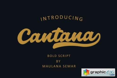 Cantana Script Font Family - 2 Fonts
