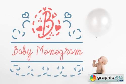 Baby Monogram Font