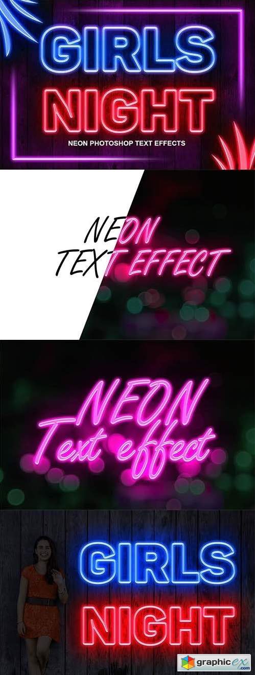 Neon Photoshop Action 2899529