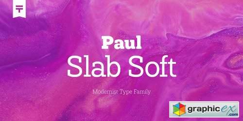 Paul Slab Soft Font Family - 8 Fonts