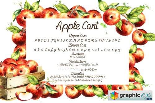 Apple Cart Font Family - 3 Fonts