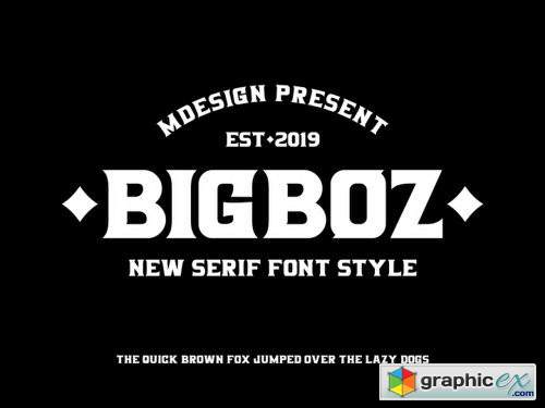 Bigboz Font Family - 2 Fonts