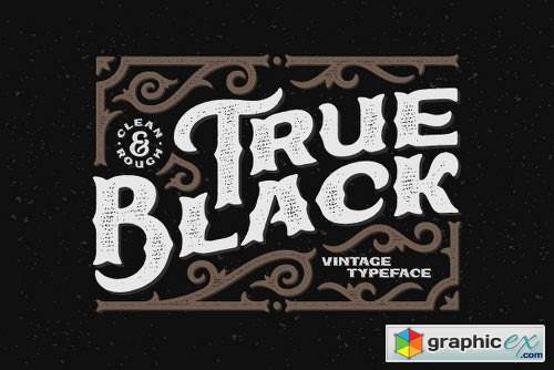True Black Typeface