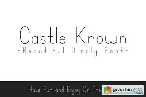 Castle Known - Font