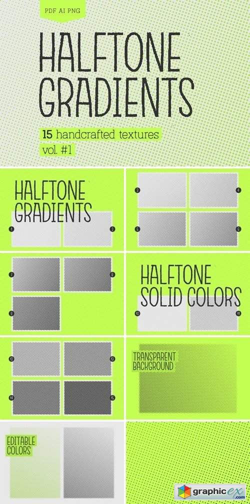 Halftone Gradients Vol.#1