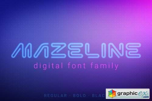 MazeLine Font