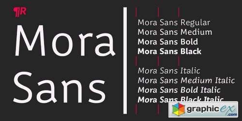 Mora Sans Font Family - 8 Fonts