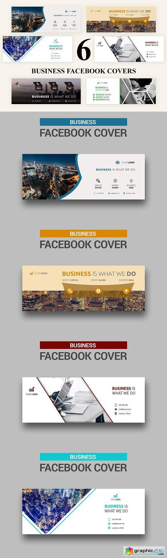 6 Business Facebook Covers 2933621