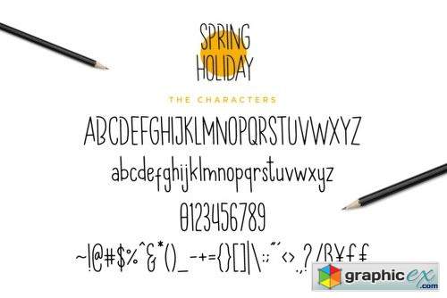 Spring Holiday Trio Font Family - 3 Fonts