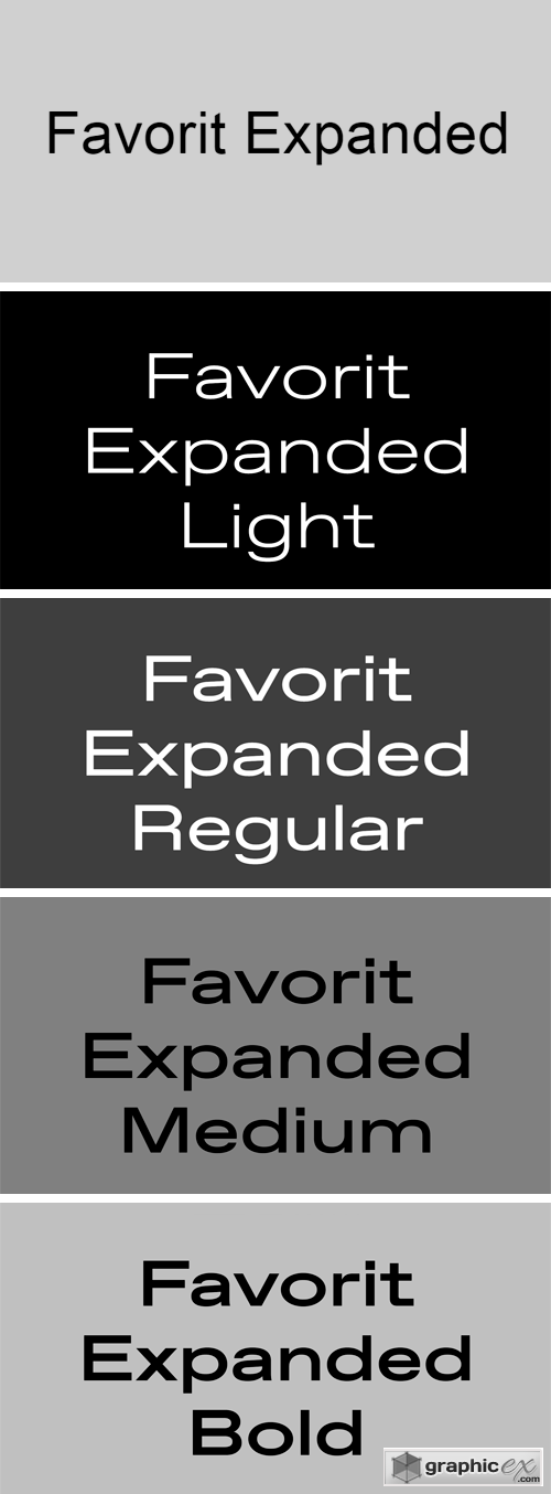 Favorit Expanded Font Family