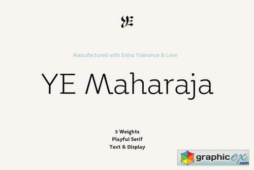 YE Maharaja Font Family
