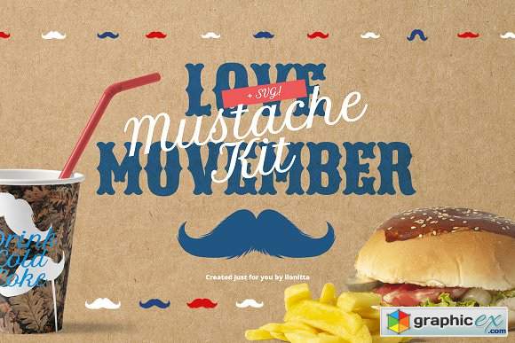 Movember Style Mustache Kit