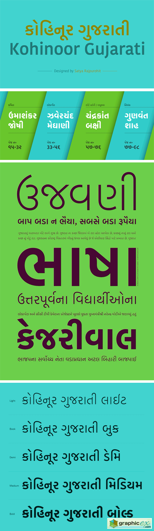 Kohinoor Gujarati Font Family