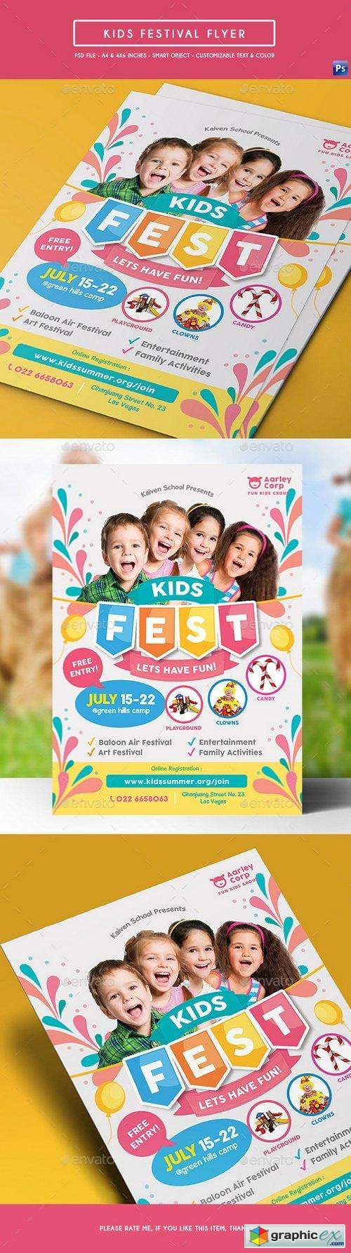 Kids Festival Flyer 19162784