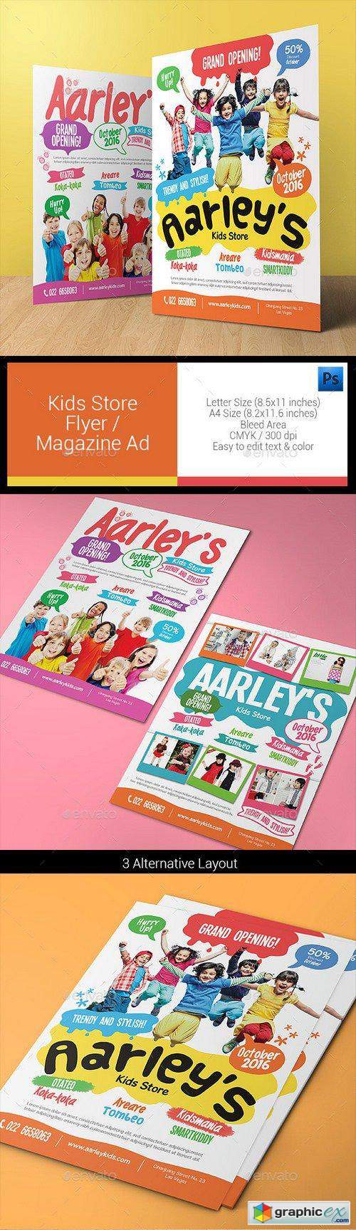 Kids Store Flyer / Magazine Ad