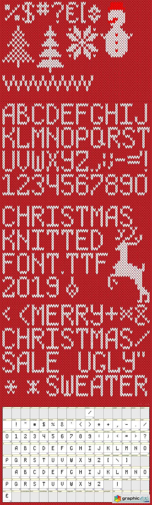 Сhristmas Knitted Font Ol Version 2.0