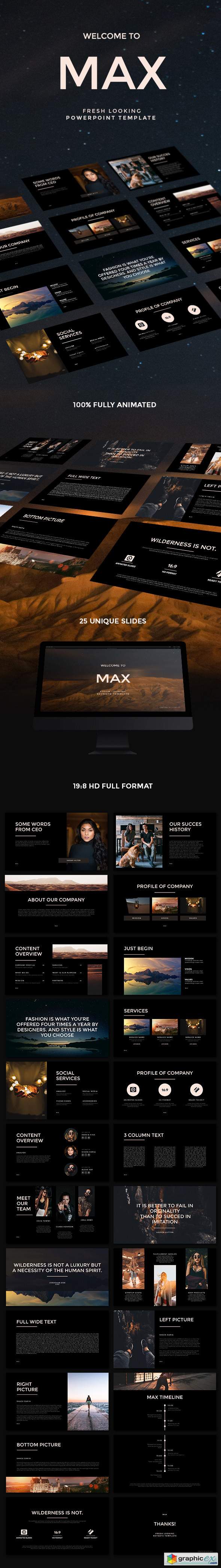 MAX Fresh Looking PowerPoint Template