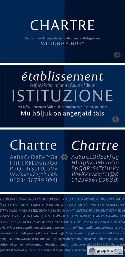 Chartre Font Family