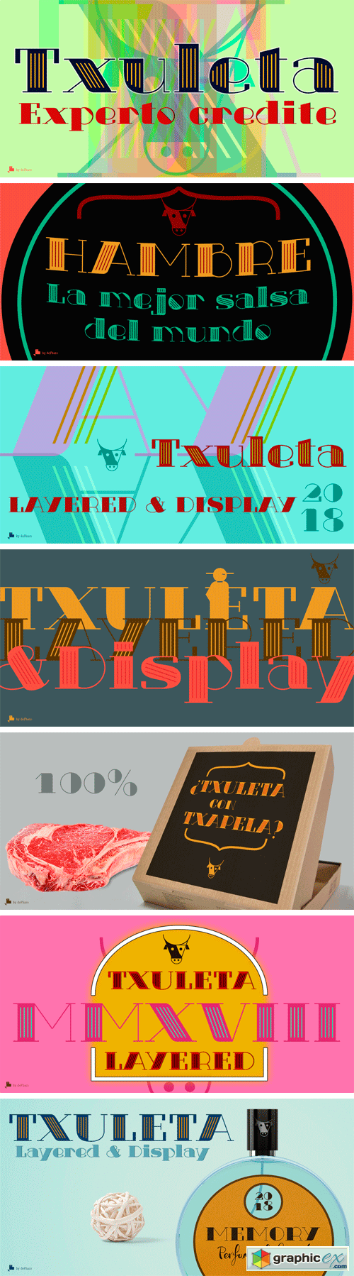 Txuleta Display Font Family