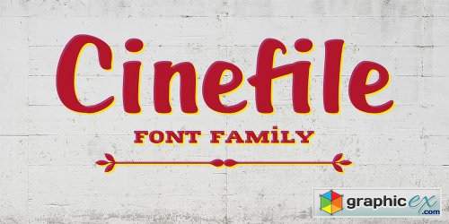 Cinefile Font Family - 3 Fonts