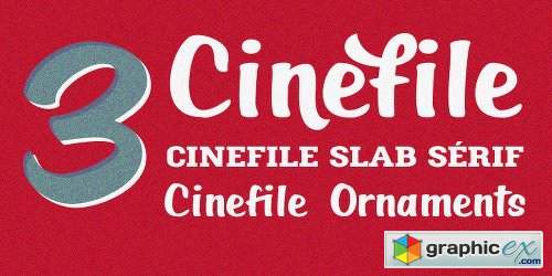 Cinefile Font Family - 3 Fonts
