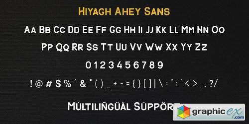 Hiyagh Ahey Font Family - 2 Fonts
