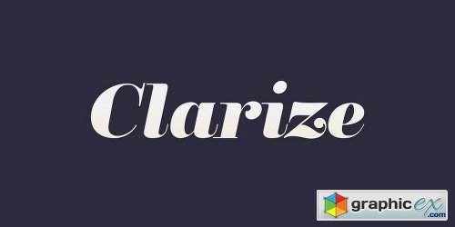 Clarize Font Family - 10 Fonts
