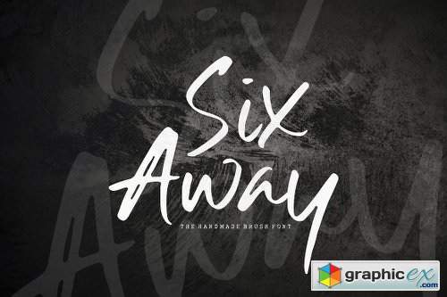 Six Away-The Handmade Brush Font