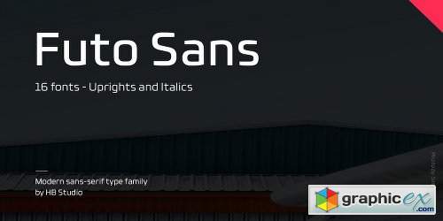 Futo Sans Font Family - 16 Fonts