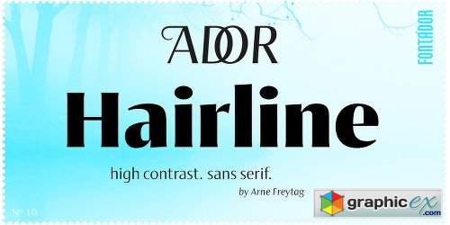 Ador Hairline Font Family - 14 Fonts