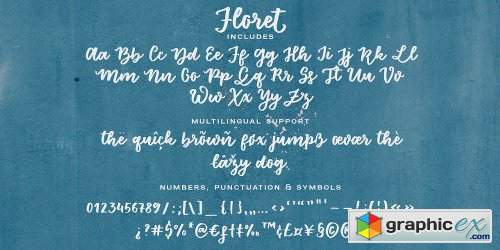 Floret Font Family - 6 Fonts