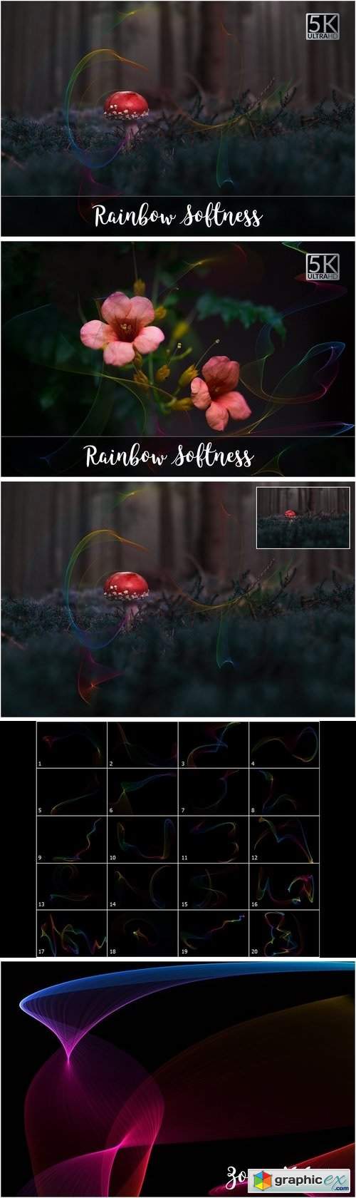5K Rainbow Softness Overlays