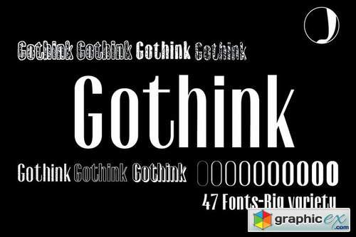 Gothink Font Family