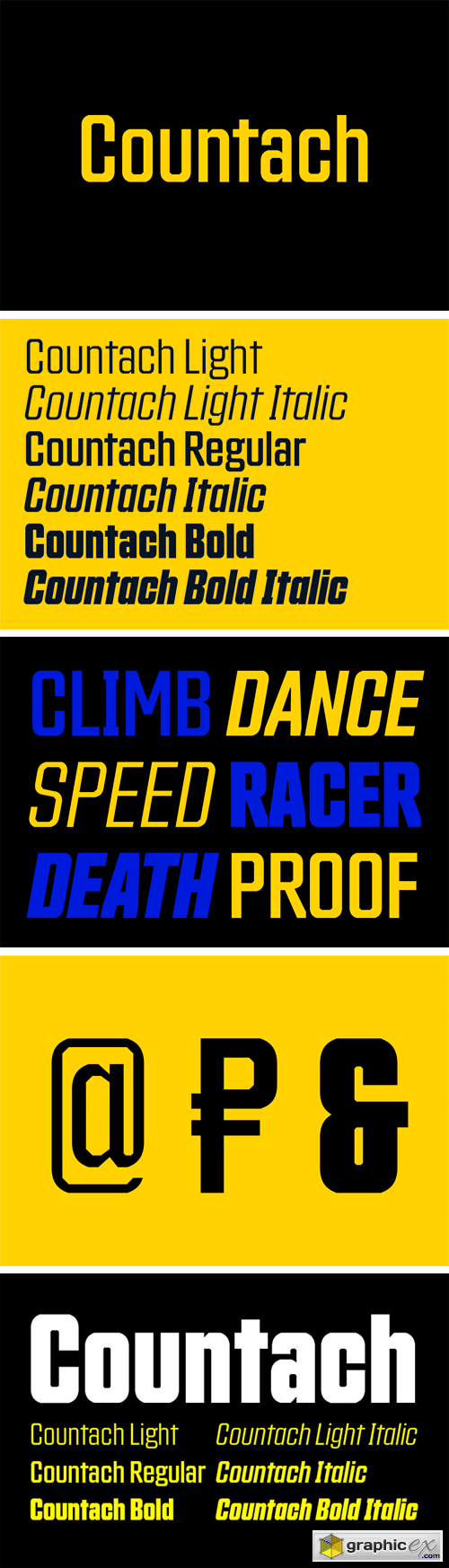 Countach Font Family