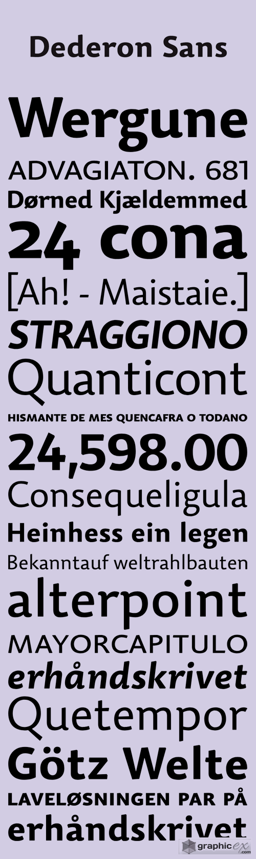 Dederon Sans Font Family