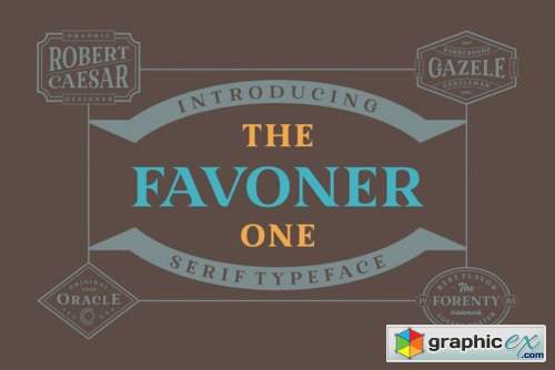 Favoner One Font Family - 2 Fonts