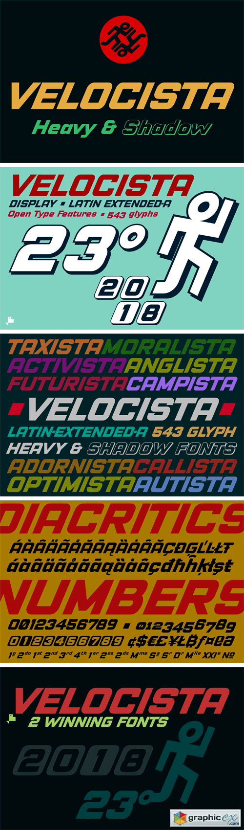 Velocista Display - 2 Fonts