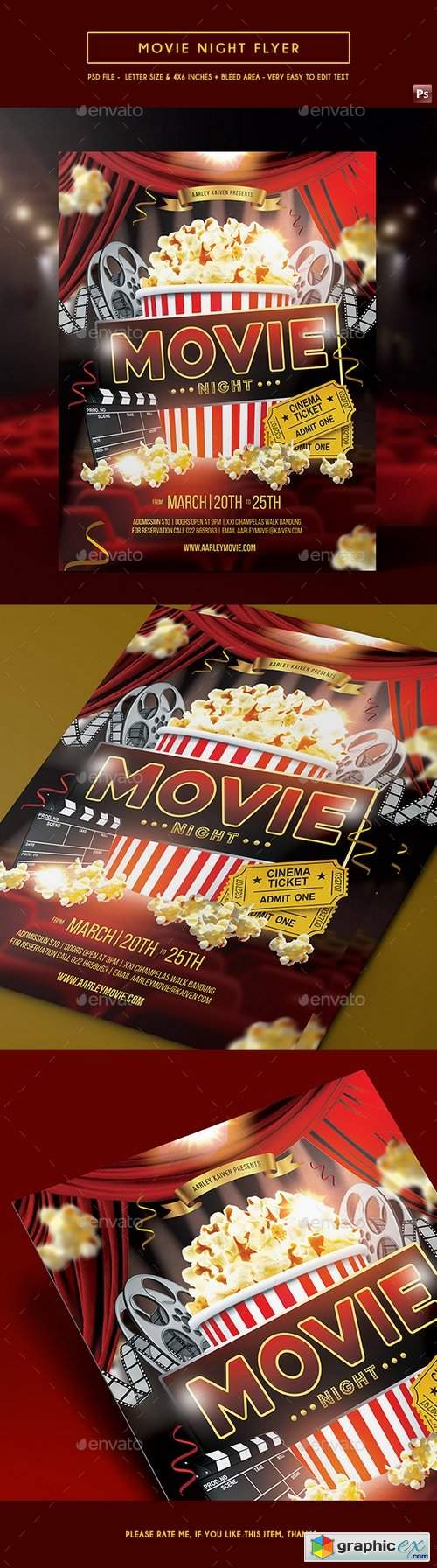Movie Night Flyer 17564046