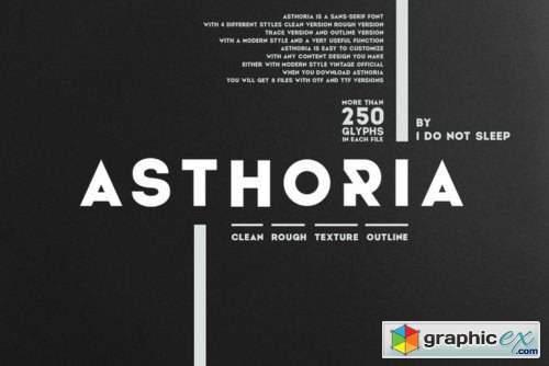 Asthoria Font Family - 4 Fonts