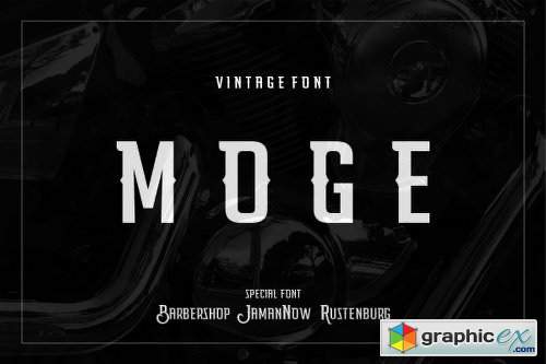Moge Logo Font