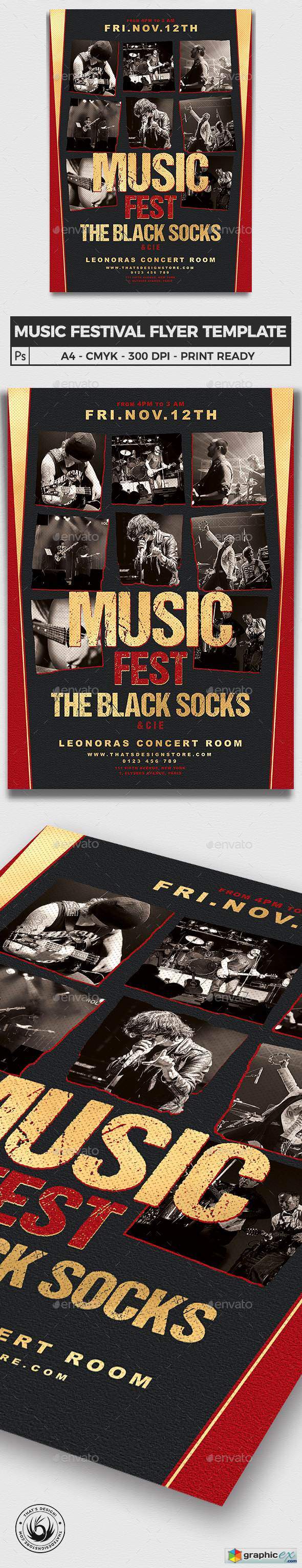 Music Festival Flyer Template V9